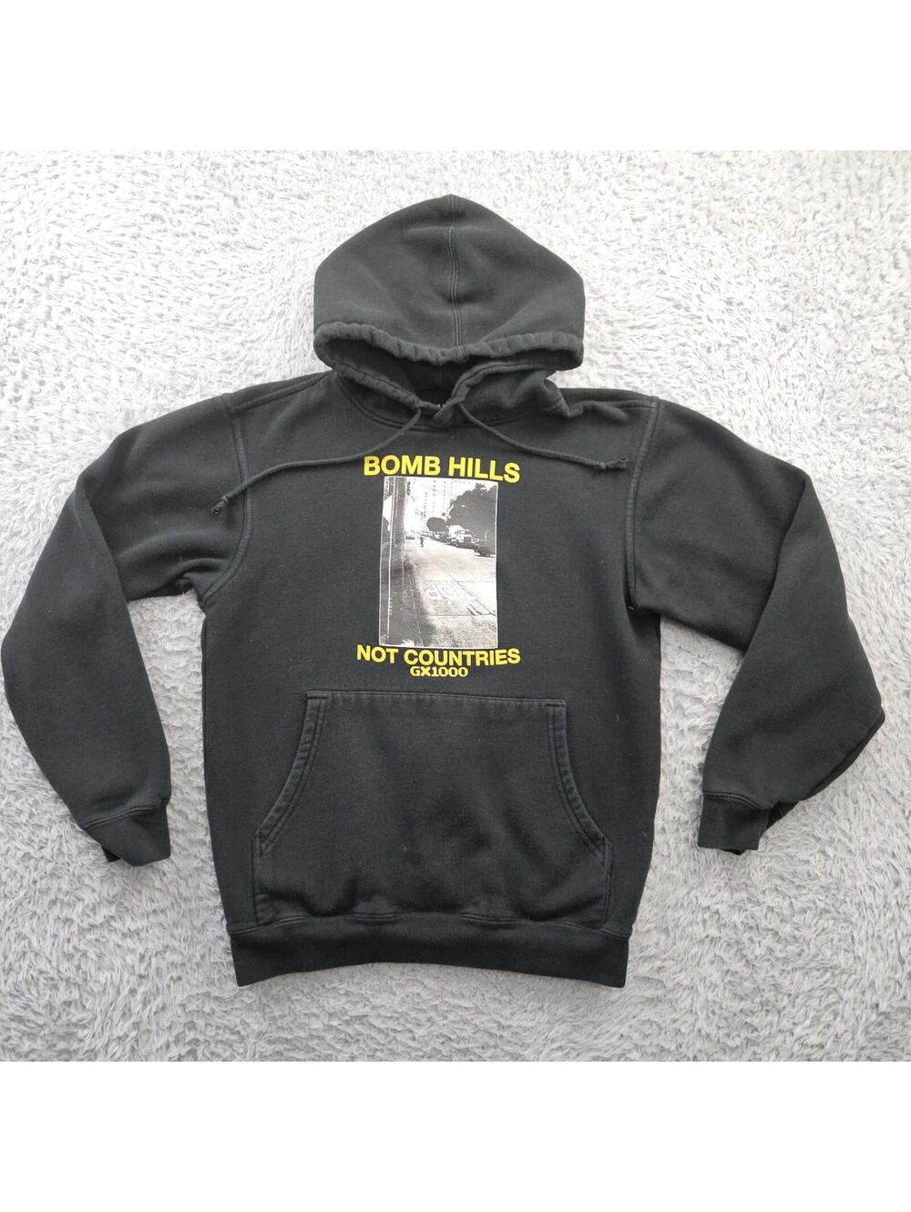 GX1000 Hoodie Sweatshirt Bomb Hills Not Countries Men Small Skateboarding